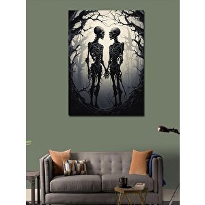 Kanvas Tablo Ormandaki İskeletler 50x70 cm