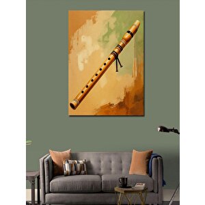 Kanvas Tablo Ahşap Ney 100x140 cm