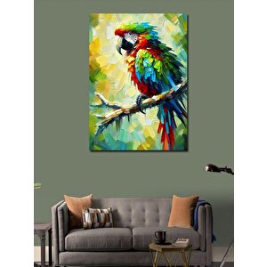 Kanvas Tablo Tropikal Papağan 70x100 cm