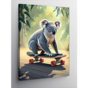 Kanvas Tablo Kaykaycı Koala 50x70 cm