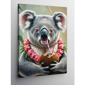 Kanvas Tablo Tropik Koala 70x100 cm