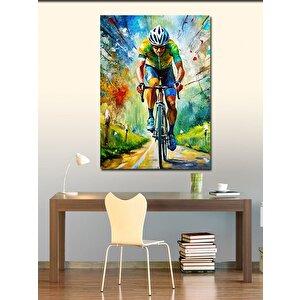 Kanvas Tablo Bisiklet Yarışçısı 100x140 cm