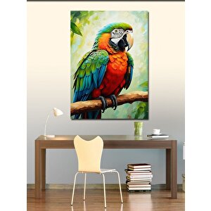 Kanvas Tablo Dalda Papağan 50x70 cm