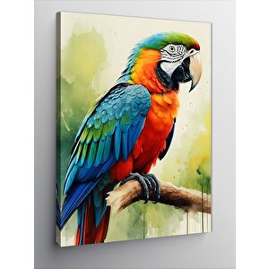 Kanvas Tablo Renkli Papağan 50x70 cm