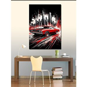 Kanvas Tablo Şehirde Hız Yarışı 50x70 cm