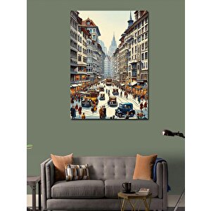 Kanvas Tablo Eski New York 50x70 cm