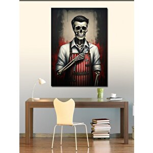 Kanvas Tablo Berber İskelet 50x70 cm