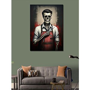 Kanvas Tablo Berber İskelet 50x70 cm
