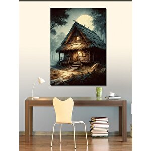 Kanvas Tablo Orman Kulübesi 50x70 cm