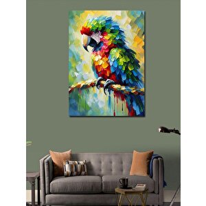 Kanvas Tablo Renkli Papağan 70x100 cm