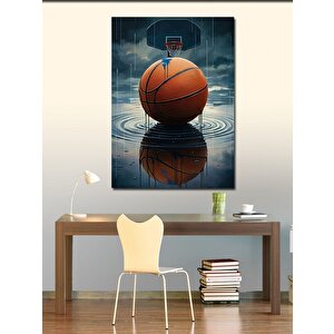 Kanvas Tablo Islak Basketbol Topu 100x140 cm