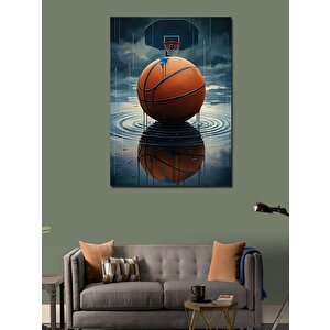 Kanvas Tablo Islak Basketbol Topu 100x140 cm