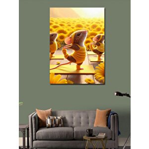 Kanvas Tablo Dans Eden Fareler 70x100 cm
