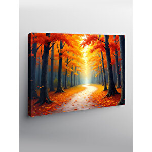 Kanvas Tablo Sonbahar Orman Yolu 50x70 cm