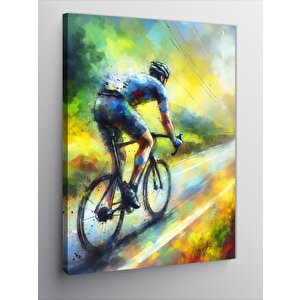 Kanvas Tablo Bisikletli Yarışçı 50x70 cm