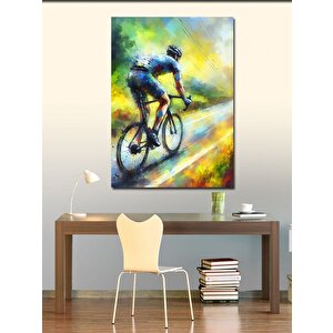 Kanvas Tablo Bisikletli Yarışçı 50x70 cm