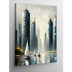 Kanvas Tablo Yelkenli Şehir 50x70 cm