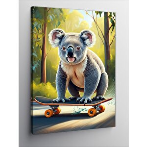 Kanvas Tablo Kaykaycı Koala 100x140 cm