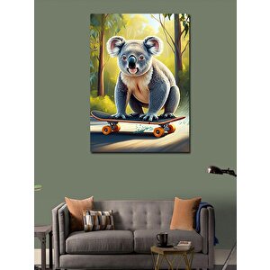Kanvas Tablo Kaykaycı Koala 100x140 cm