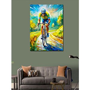 Kanvas Tablo Bisiklet Yarışçısı 70x100 cm