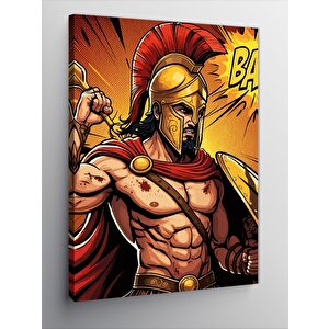 Kanvas Tablo Çizgi Roman Tarzı Spartalı 70x100 cm