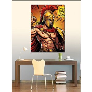 Kanvas Tablo Çizgi Roman Tarzı Spartalı 70x100 cm
