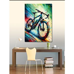 Kanvas Tablo Renkli Bisiklet 50x70 cm