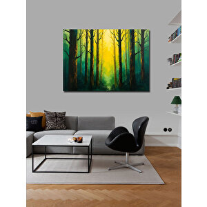 Kanvas Tablo Orman Temalı Soyut Tasarım 50x70 cm