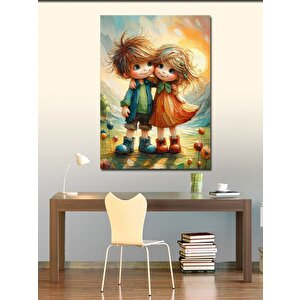 Kanvas Tablo Sevimli Çocuklar 100x140 cm