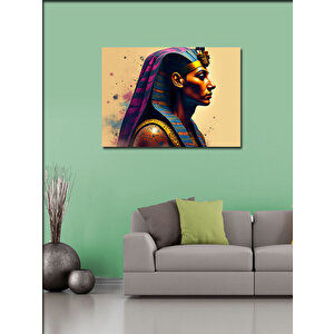 Kanvas Tablo Antik Mısır Kraliçesi İllüstrasyonu 70x100 cm