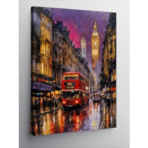Kanvas Tablo Londra Sokakları 100x140 cm