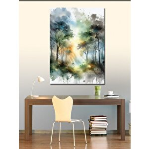 Kanvas Tablo Sisli Orman 50x70 cm