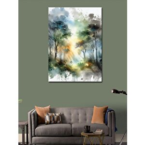 Kanvas Tablo Sisli Orman 50x70 cm