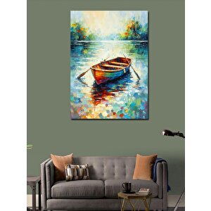 Kanvas Tablo Nehirde Sandal 50x70 cm