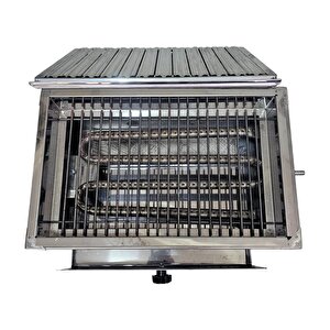 Esk Erçelik Lavtaşlı Tüplü Mangal (çift Brülor 55x35)