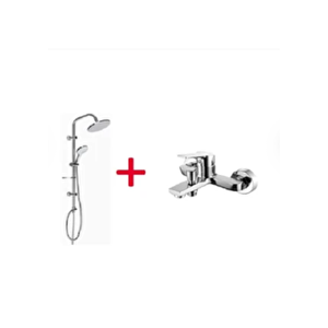 Sh640 2'li Duş Seti Takımı (duş Sistemi + Luna Banyo Bataryası)