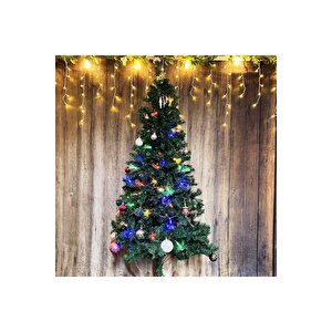 4 Metre Rgb Renkli̇ Fi̇ber Opti̇k Ledli̇ Ki̇rpi̇ Led Işik Yilbaşi Işiği Yilbaşi Ağaci Işiği Modlu Fi̇şli̇