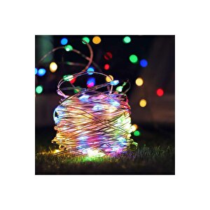 10 Metre Renkli̇ Peri̇ Led Işik Ultra Parlak Led Işik Yilbaşi Ağaci Işiği Noel Işiği Su Geçi̇rmez Model