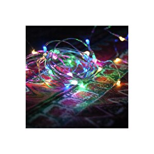 10 Metre Renkli̇ Peri̇ Led Işik Ultra Parlak Led Işik Yilbaşi Ağaci Işiği Noel Işiği Su Geçi̇rmez Model