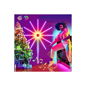 Rgb Işiklarin Dansi Noel Işiği App Smart Control Ic Led Rgb Fireworks Light Full+full Renkli̇ Led