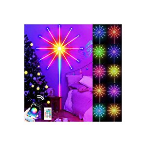 Rgb Işiklarin Dansi Noel Işiği App Smart Control Ic Led Rgb Fireworks Light Full+full Renkli̇ Led