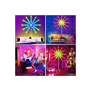 Rgb Işiklarin Dansi Noel Işiği App Smart Control Ic Led Rgb Fireworks Light Full+full Renkli̇ Led