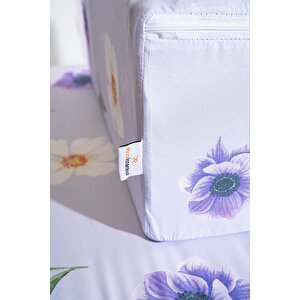 Kır Çiçekleri Desenli Fermuarlı 6'lı Hurç Seti Bazaaltı Ve Çekyat Hurç