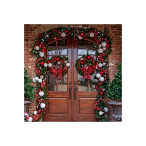 Yeşi̇l Garland Yeşi̇l Çam Dali Yilbaşi Süsleri̇ Vip 2.50 Metre 22 Cm Çap Green Garland Decor Chri̇stmas