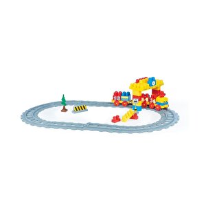 5081 Tren Yol Blok Seti 58 Parça -dolu