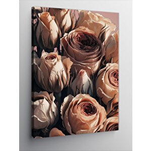 Kanvas Tablo Pembe Güller 50x70 cm
