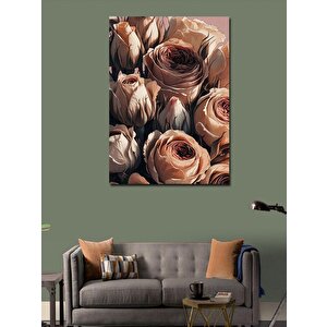 Kanvas Tablo Pembe Güller 50x70 cm