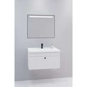 Alice 80 Cm Banyo Dolabı Lvn Aynalı - Boy Dolap Hariç Beyaz