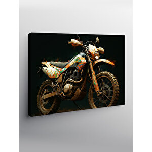 Kanvas Tablo Vintage Motosiklet Tasarımı 50x70 cm