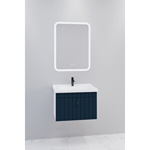 Alice 65 Cm Banyo Dolabı Cmr Aynalı - Boy Dolap Hariç Lacivert